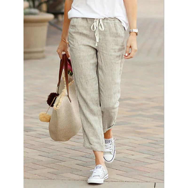 High-Waist Drawstring Harem Pants — Women's | Relaxed Draped Fit | Relaxed Everyday