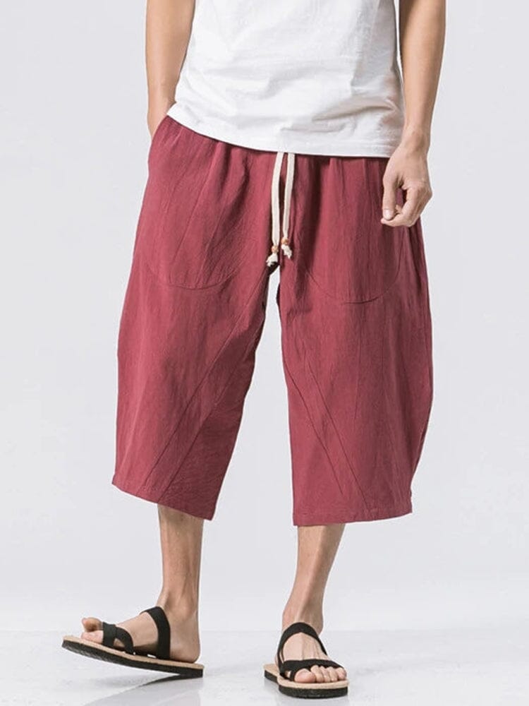 3/4-Length Woven Shorts — Men's | Relaxed Fit | Easy Summer Essential