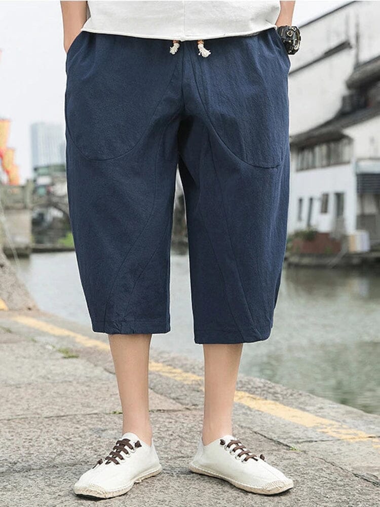 3/4-Length Woven Shorts — Men's | Relaxed Fit | Easy Summer Essential