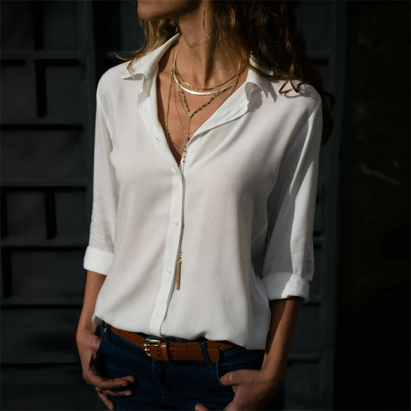 Oversized Woven Resort Shirt — Women's | Relaxed Open Fit | Holiday Essential
