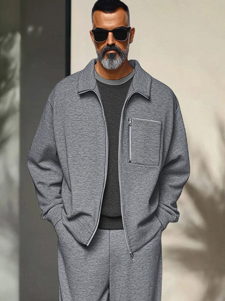 Woven Jacket & Trousers Set — Men's | Regular Fit | Smart Active Casual