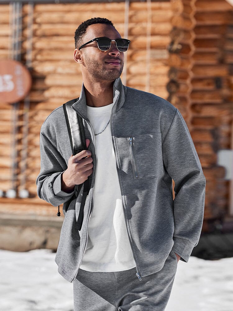 Woven Jacket & Trousers Set — Men's | Regular Fit | Smart Active Casual