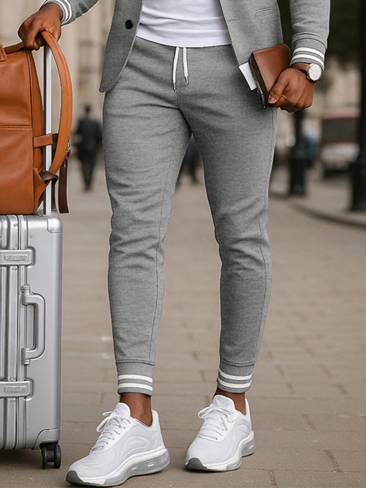 Athletic-Inspired Woven Blazer Set — Men's | Relaxed Fit | Sport-Luxe Casual