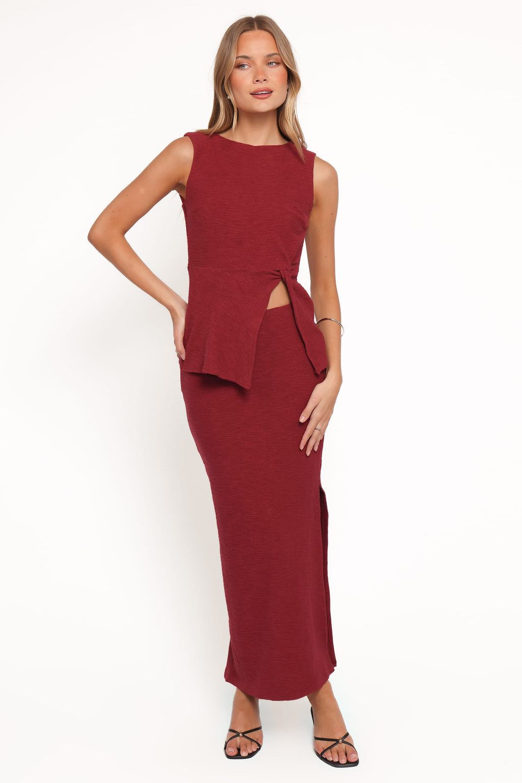 Beatrice — Woven Maxi Skirt Set | Flowing Silhouette | Elevated Everyday