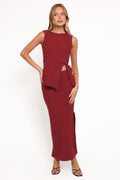 Beatrice — Woven Maxi Skirt Set | Flowing Silhouette | Elevated Everyday