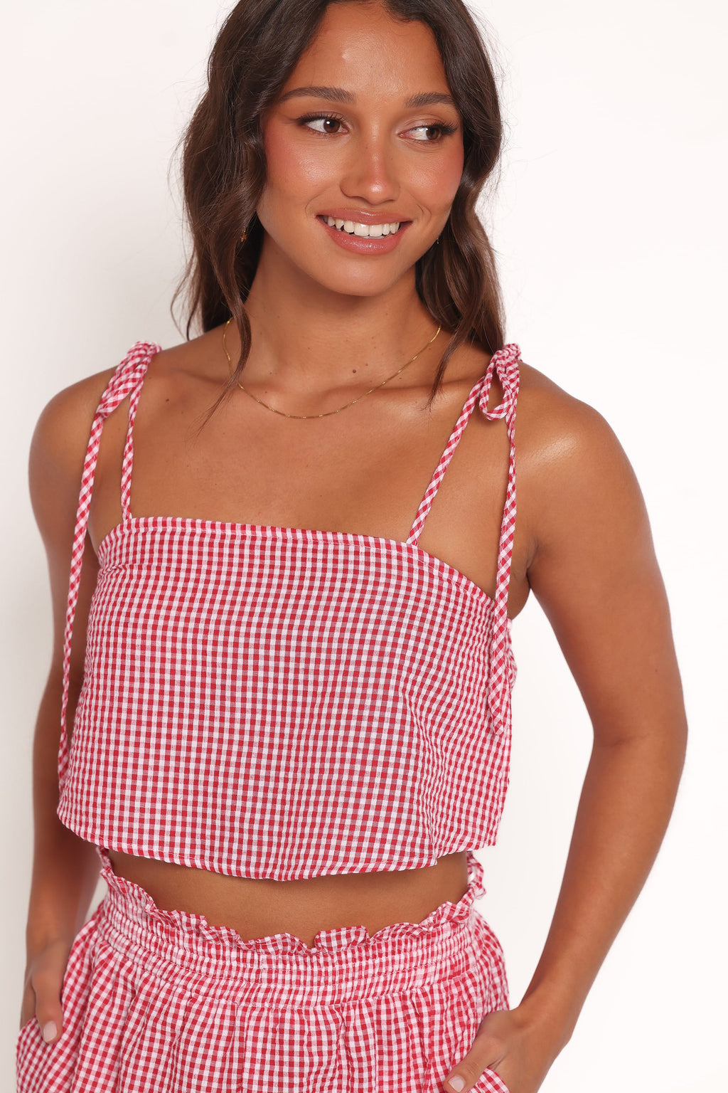 Callum — Gingham Short Set | Cropped Top & Shorts | Weekend Casual