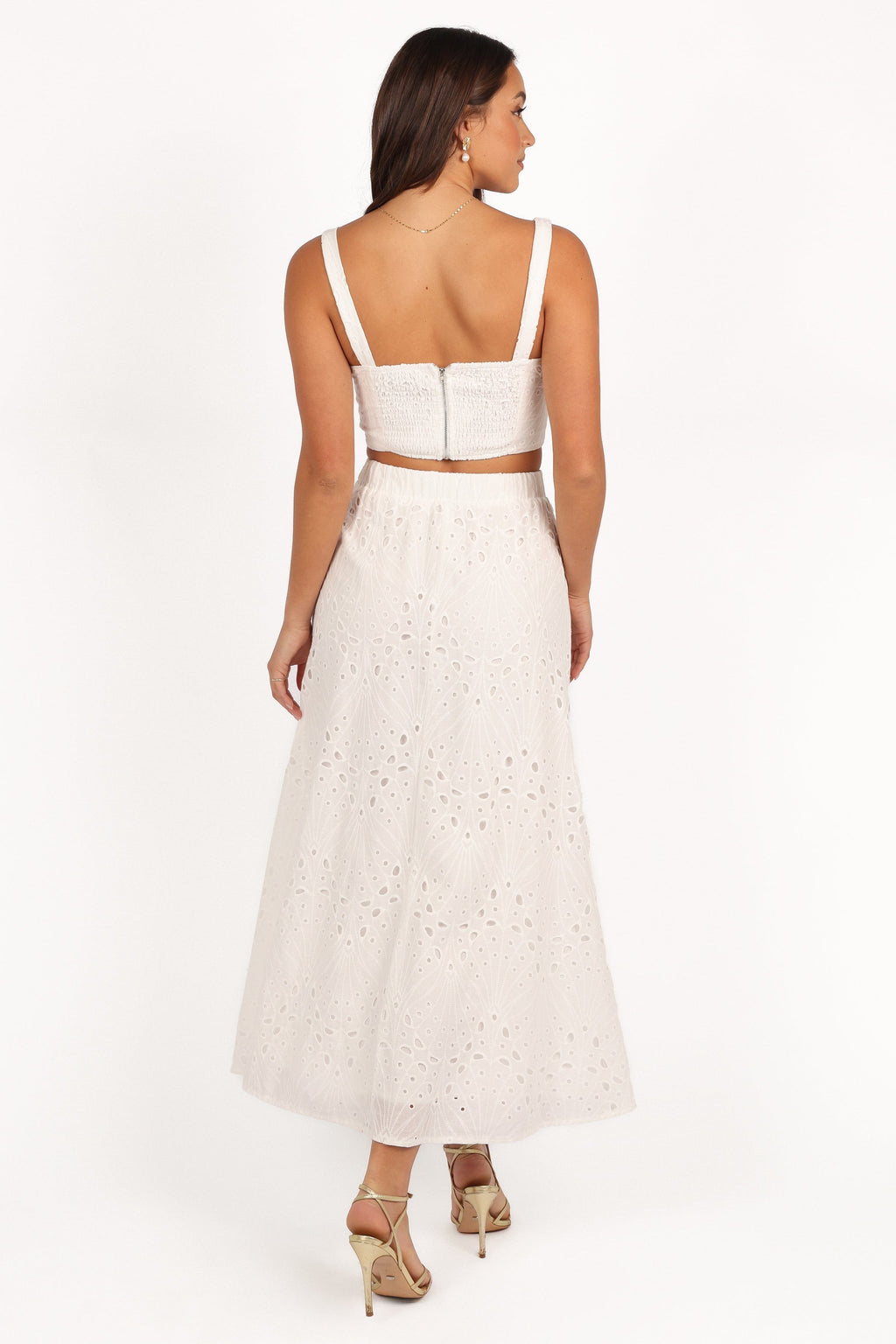 Camellia — White Woven Two-Piece Set | Clean Lines | Classic Refined