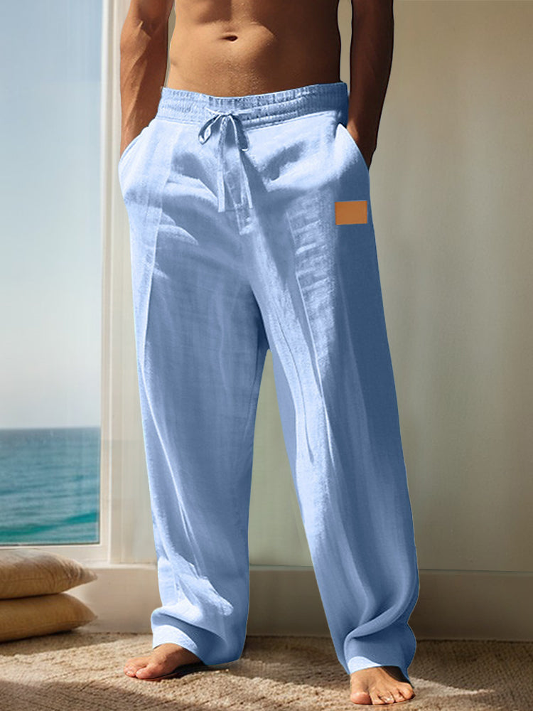 100% Cotton Breathable Trousers — Men's | Relaxed Fit | Clean & Comfortable