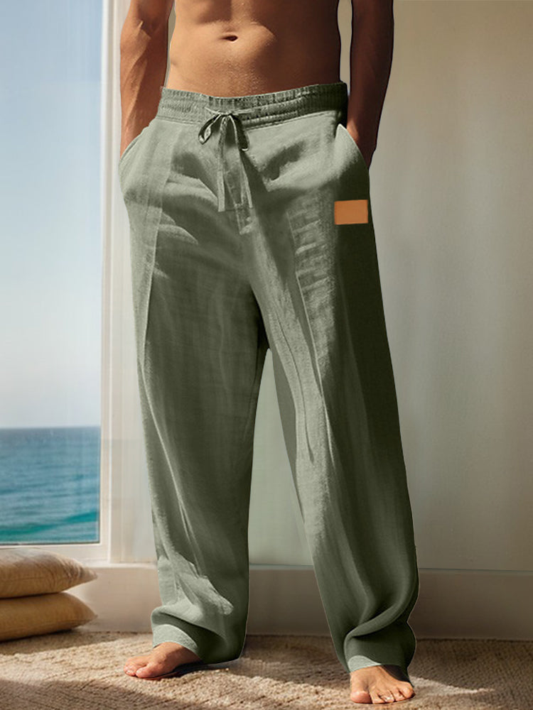 100% Cotton Breathable Trousers — Men's | Relaxed Fit | Clean & Comfortable