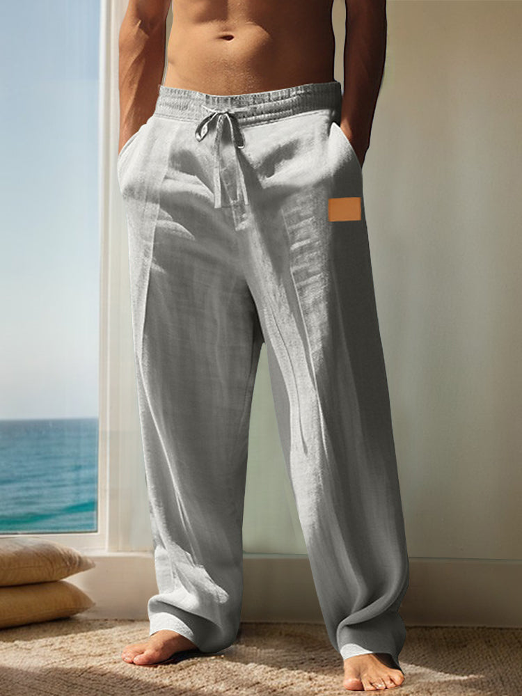 100% Cotton Breathable Trousers — Men's | Relaxed Fit | Clean & Comfortable