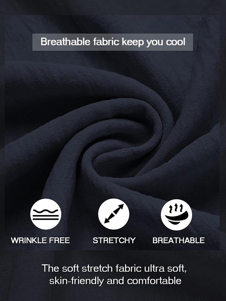 Breathable Solid Henley Shirt — Men's | Relaxed Fit | Versatile Everyday