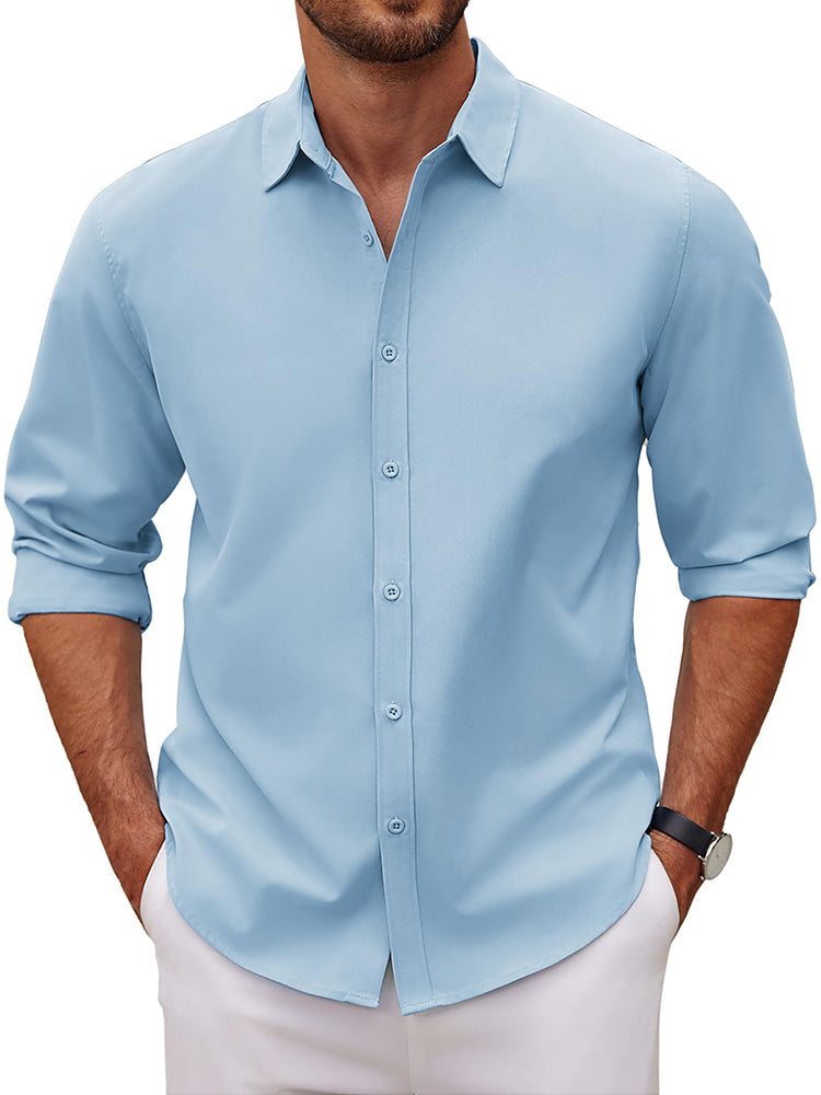 Classic Woven Dress Shirt — Men's | Relaxed Fit | Versatile Smart Casual