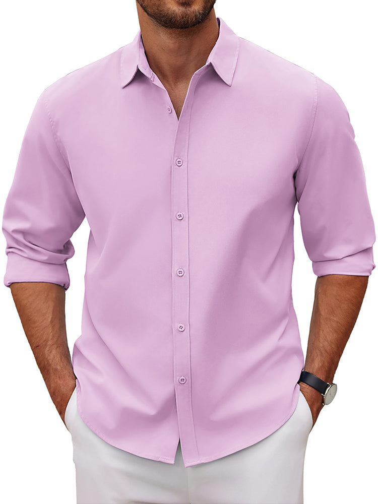 Classic Woven Dress Shirt — Men's | Relaxed Fit | Versatile Smart Casual