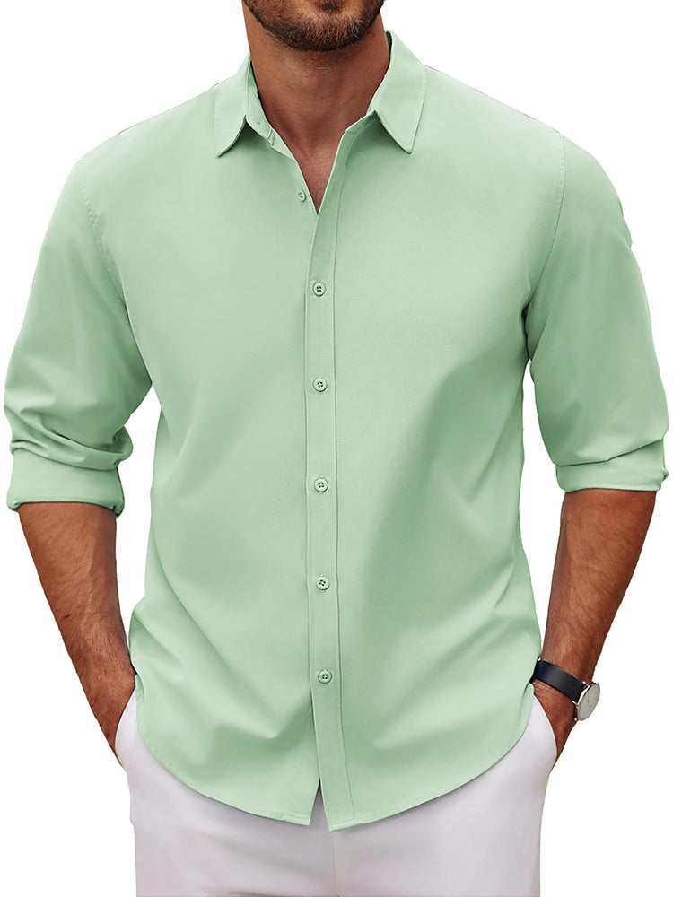 Classic Woven Dress Shirt — Men's | Relaxed Fit | Versatile Smart Casual