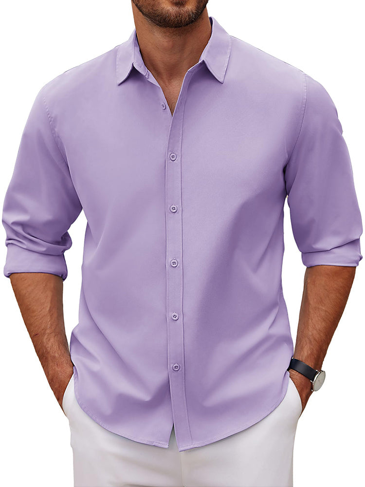 Classic Woven Dress Shirt — Men's | Relaxed Fit | Versatile Smart Casual