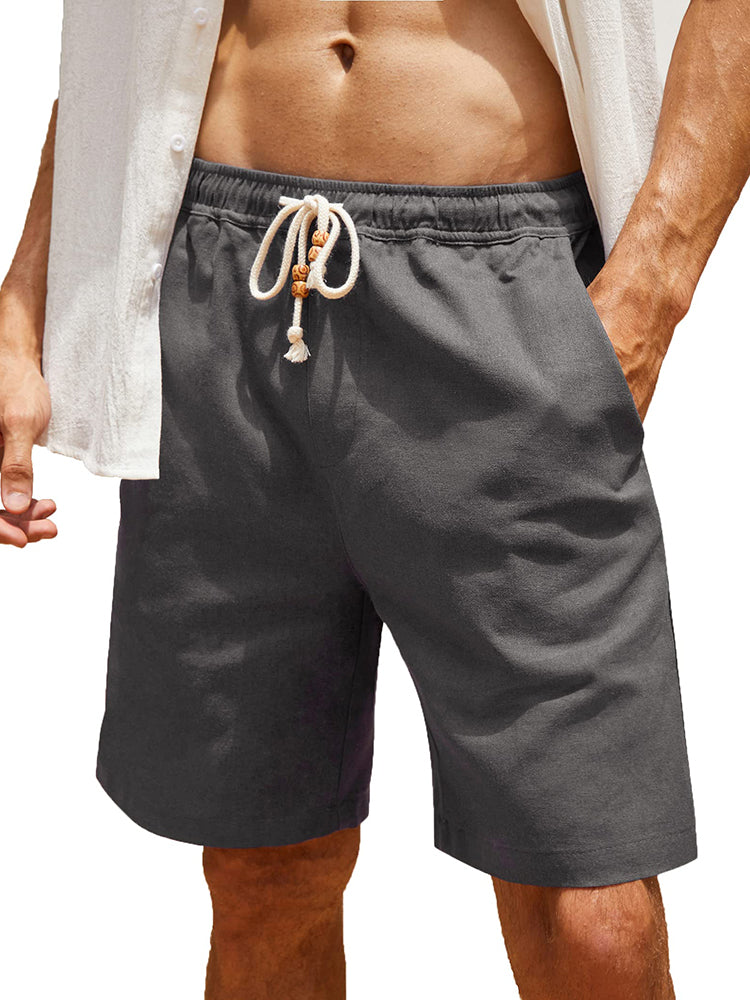 Linen Holiday Shorts — Men's | Relaxed Fit | Breathable Summer Essential