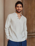 Linen Blend Woven Shirt — Men's | Relaxed Fit | Lightweight Everyday Staple