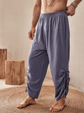 Linen Blend Wide-Leg Trousers — Men's | Airy Relaxed Fit | Everyday Essential