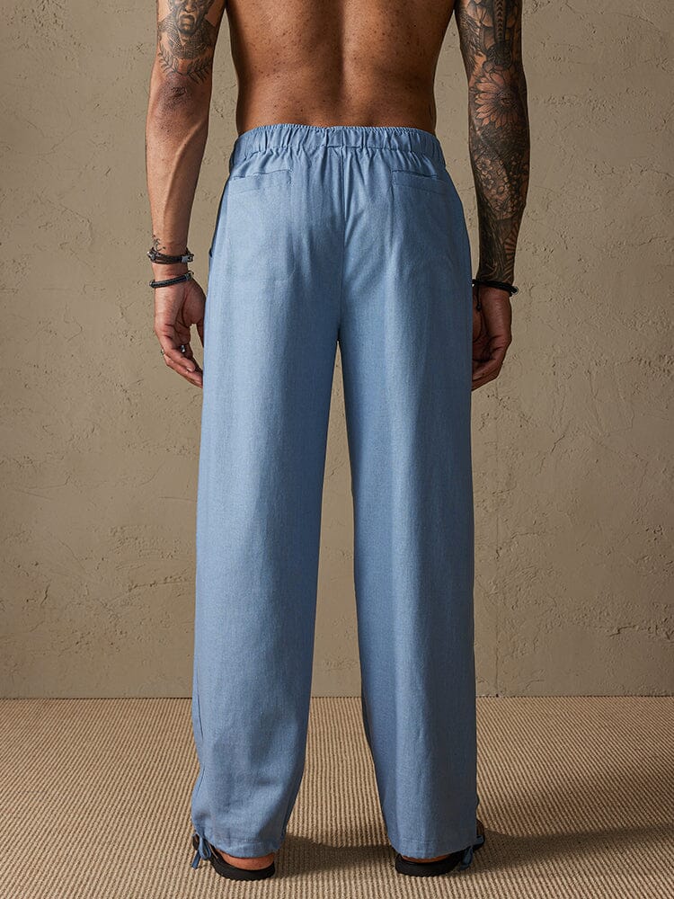 Loose Cotton Beach Pants — Men's | Relaxed Fit | Breezy Coastal Essential