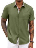 Plaid Splicing Woven Shirt — Men's | Relaxed Fit | Smart Weekend Wear