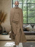 Soft Cotton Blend Three-Piece Set — Men's | Tailored Relaxed Fit | Smart Casual