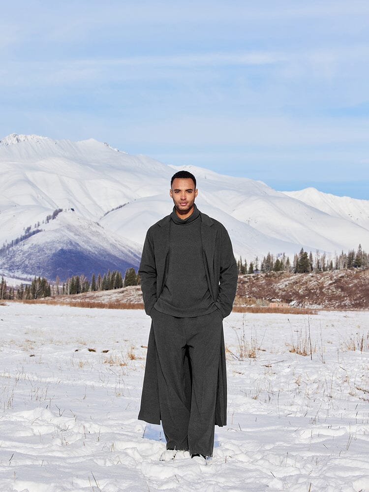 Soft Cotton Blend Three-Piece Set — Men's | Tailored Relaxed Fit | Smart Casual