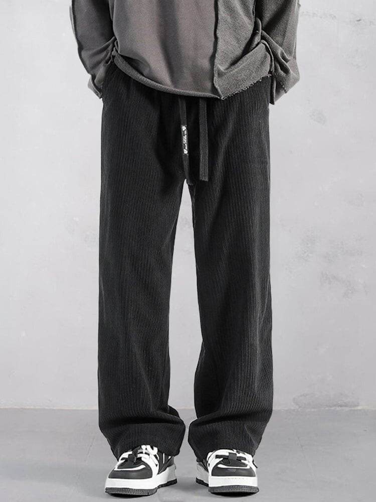 Straight-Leg Cotton Corduroy Trousers — Men's | Relaxed Fit | Textured Classic