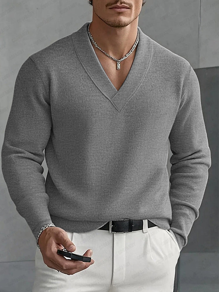 Long-Sleeve Woven Undershirt — Men's | Fitted Layering Fit | Versatile Essential