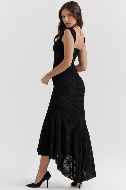 Charlotte — Lace Ruched Bodycon Dress | Fitted Silhouette | Sultry Evening
