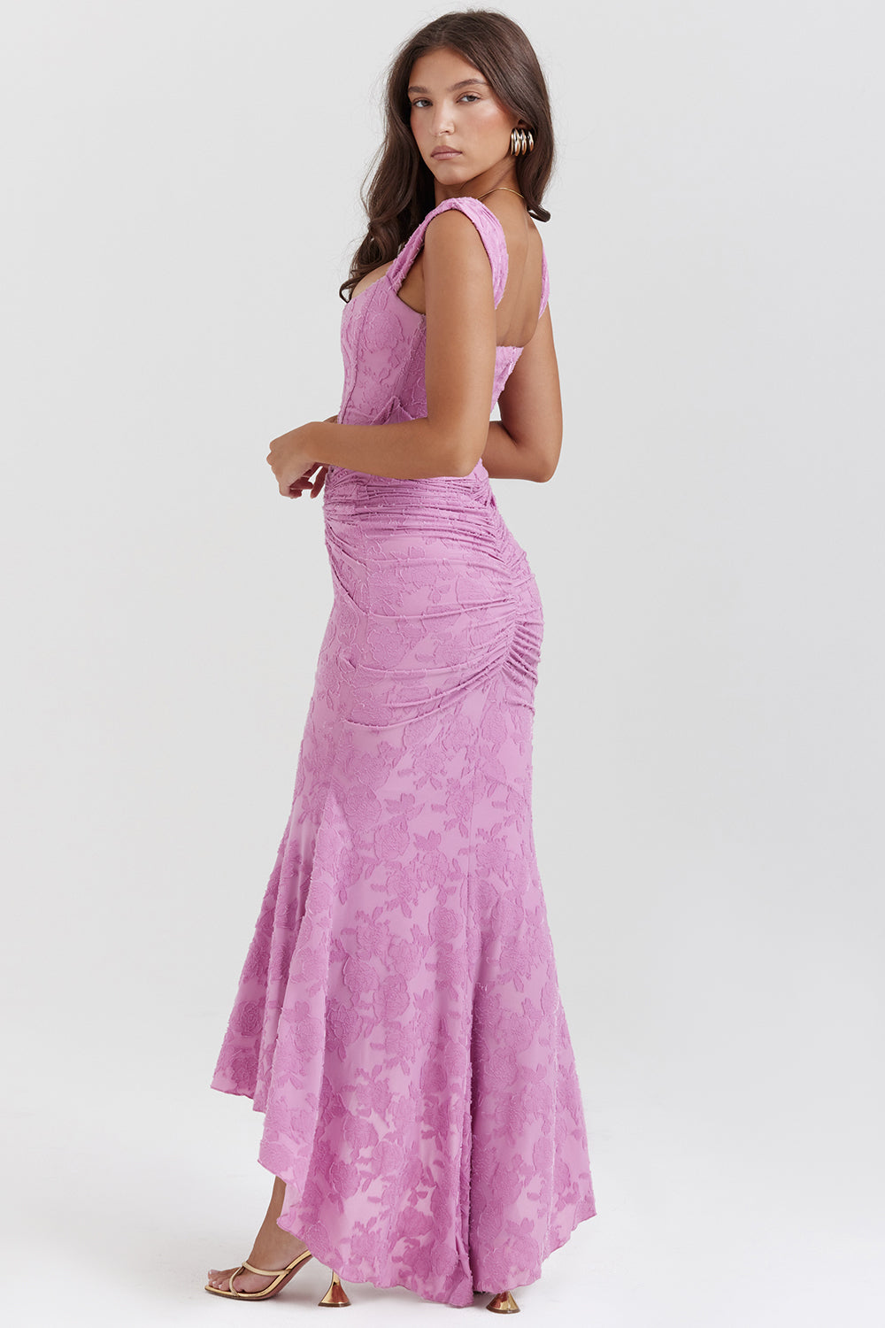 Charlotte — Lace Ruched Bodycon Dress | Fitted Silhouette | Sultry Evening