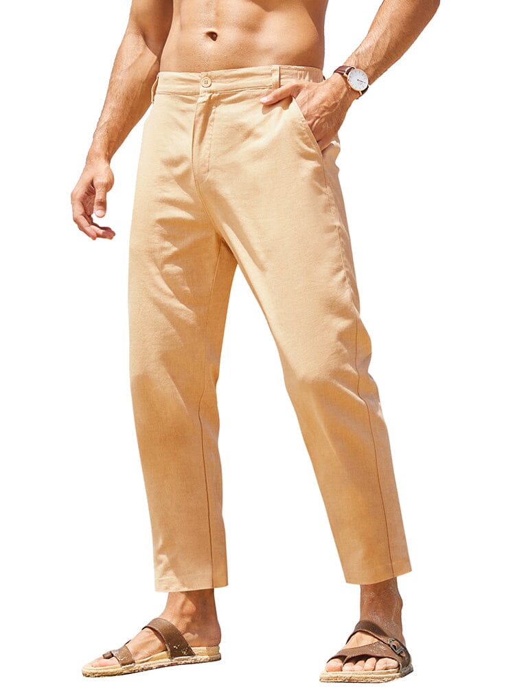 Breathable Linen Trousers — Men's | Relaxed Fit | Timeless Summer Staple