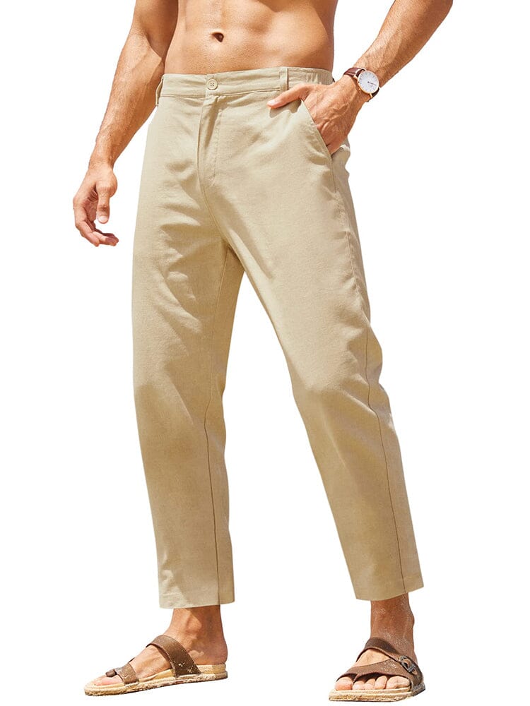 Breathable Linen Trousers — Men's | Relaxed Fit | Timeless Summer Staple