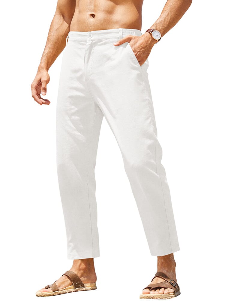 Breathable Linen Trousers — Men's | Relaxed Fit | Timeless Summer Staple