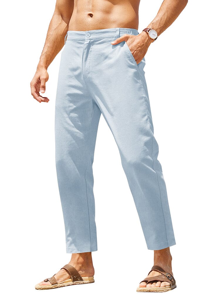Breathable Linen Trousers — Men's | Relaxed Fit | Timeless Summer Staple