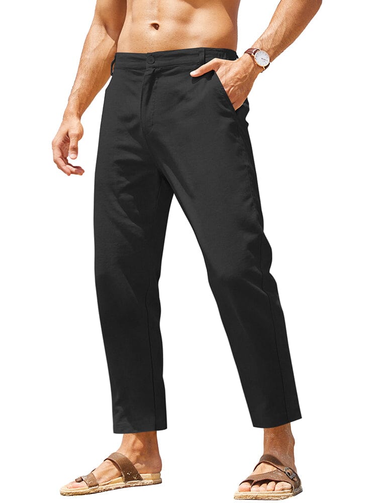 Breathable Linen Trousers — Men's | Relaxed Fit | Timeless Summer Staple