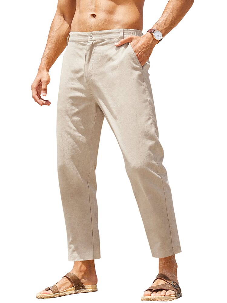 Breathable Linen Trousers — Men's | Relaxed Fit | Timeless Summer Staple
