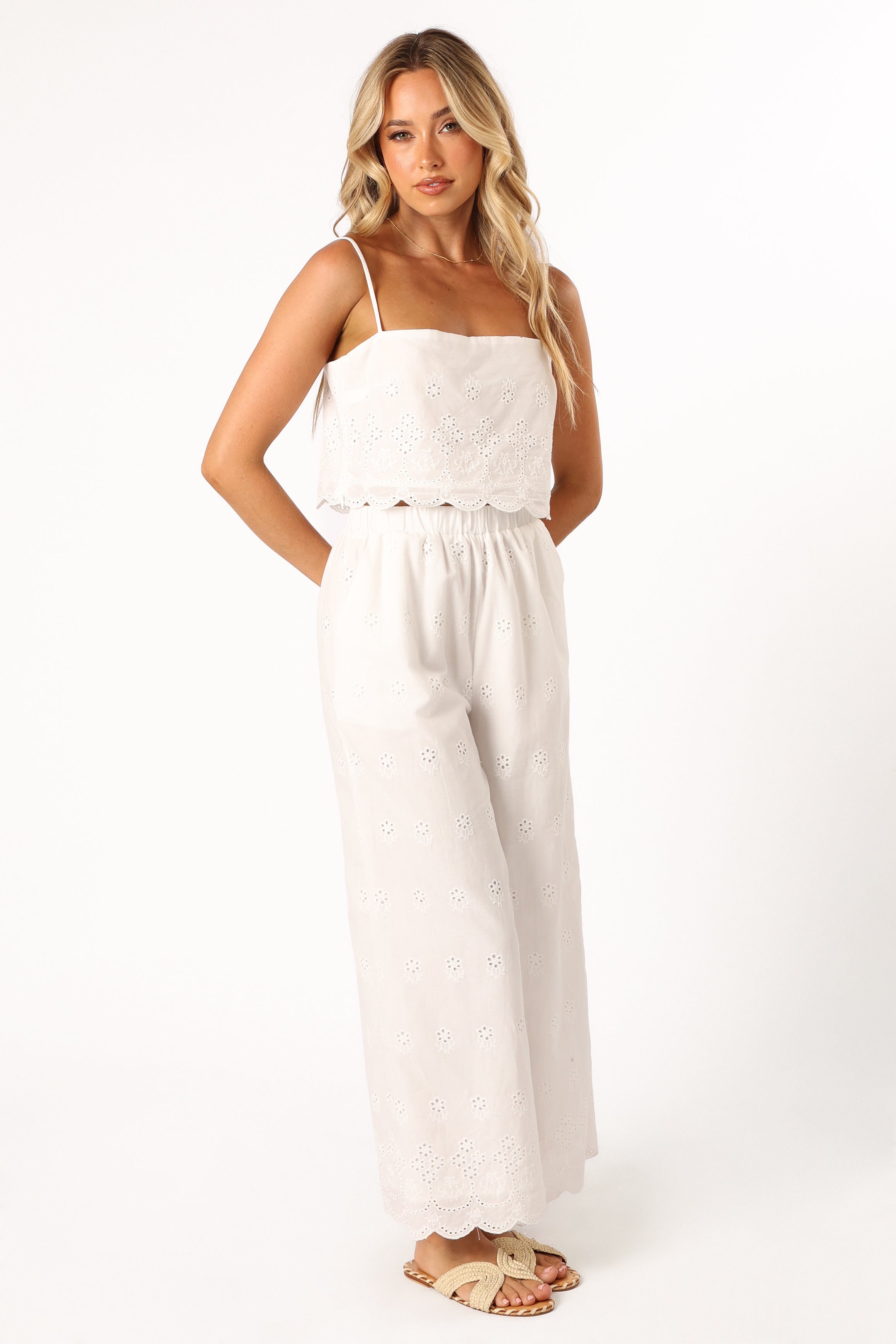 Clementine — Airy Wide-Leg Pant Set | Lightweight Woven | Clean & Minimal