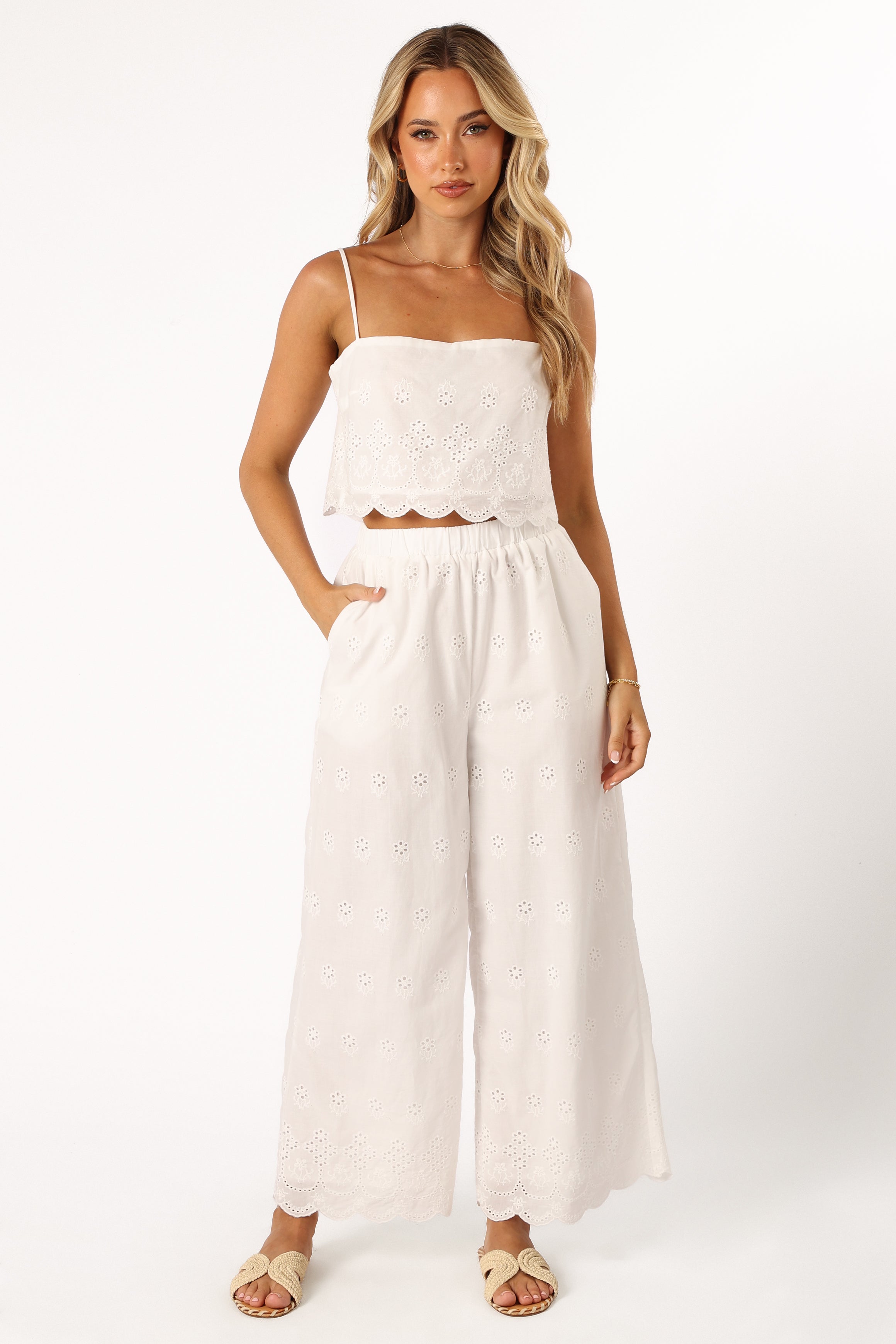 Clementine — Airy Wide-Leg Pant Set | Lightweight Woven | Clean & Minimal