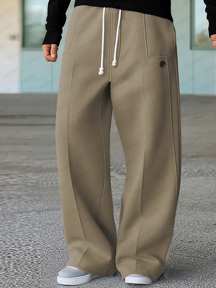 Stretch Wide-Leg Active Trousers — Men's | Relaxed Fit | Versatile Everyday