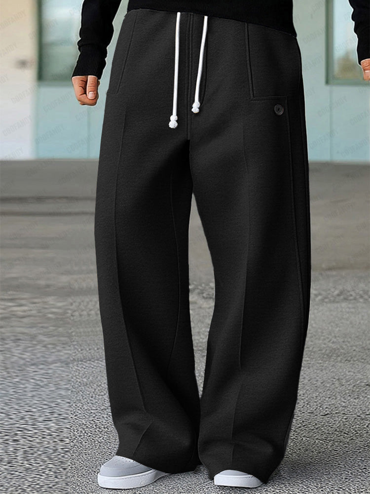 Stretch Wide-Leg Active Trousers — Men's | Relaxed Fit | Versatile Everyday