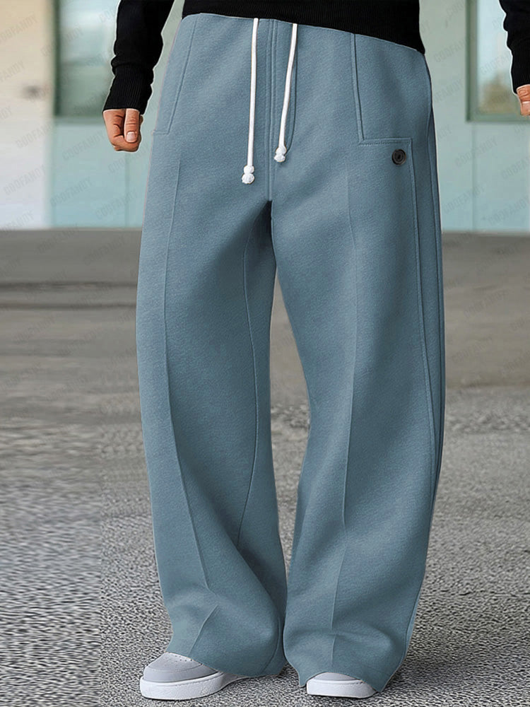 Stretch Wide-Leg Active Trousers — Men's | Relaxed Fit | Versatile Everyday
