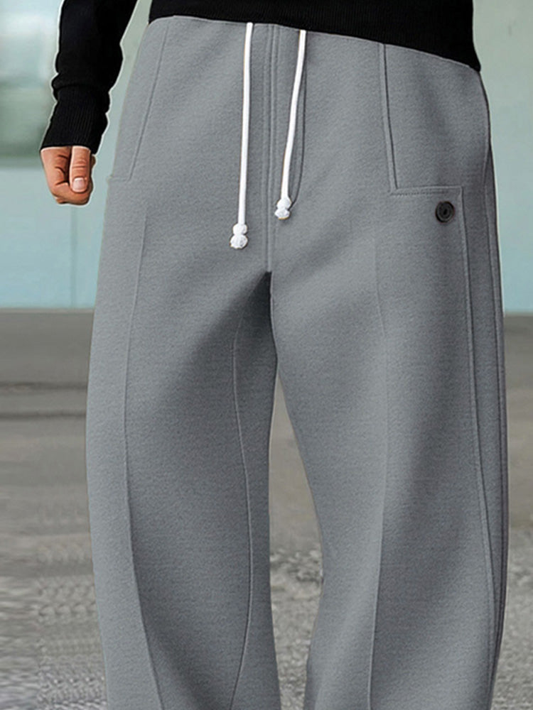Stretch Wide-Leg Active Trousers — Men's | Relaxed Fit | Versatile Everyday