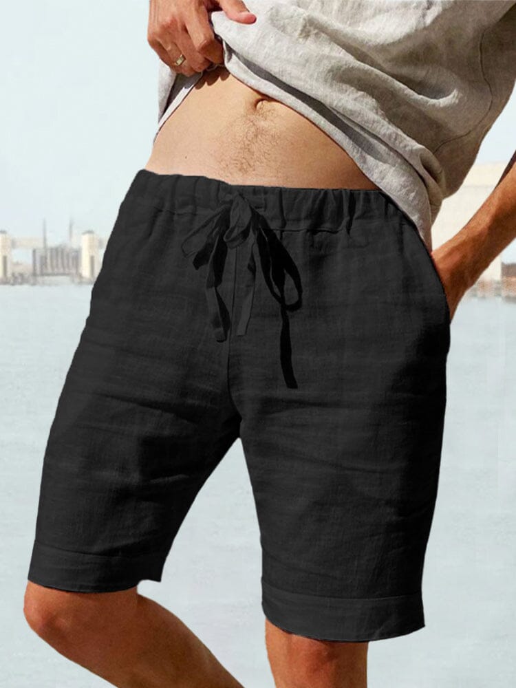 Drawstring Linen Shorts — Men's | Relaxed Fit | Breathable Summer Essential