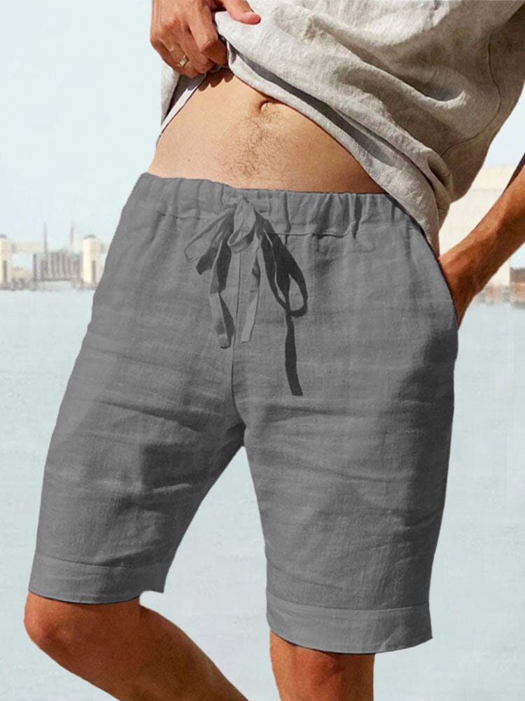 Drawstring Linen Shorts — Men's | Relaxed Fit | Breathable Summer Essential