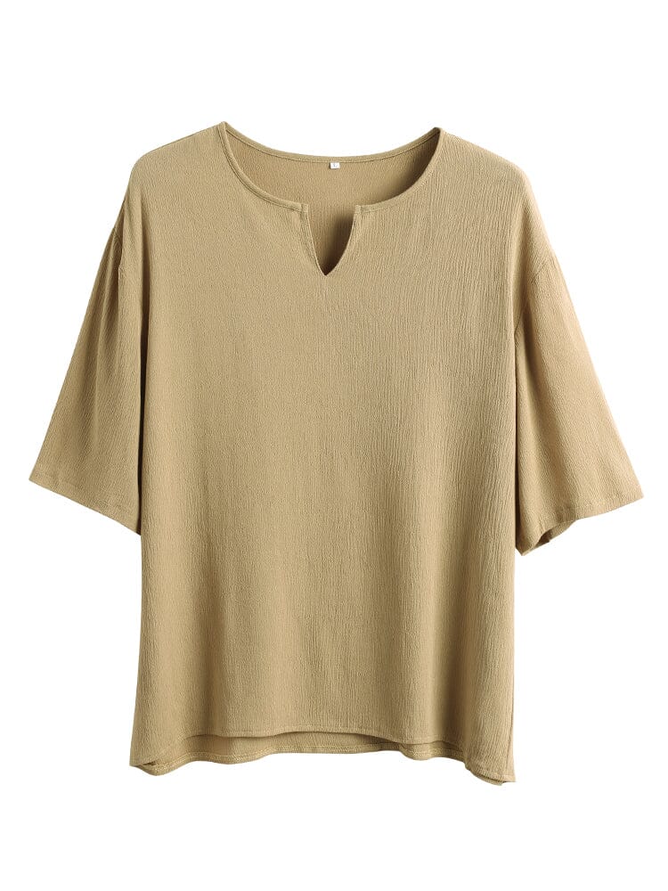 Solid Cotton Shirt — Men's | Relaxed Fit | Clean Weekend Essential