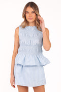 Daisy — Striped Woven Skirt Set | Relaxed Two-Piece | Summer Casual