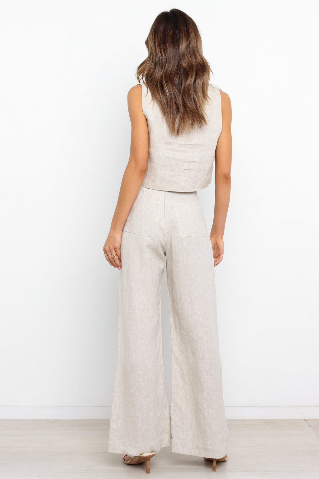 Devlin — Neutral Wide-Leg Woven Trousers | Relaxed Fit | Everyday Essential