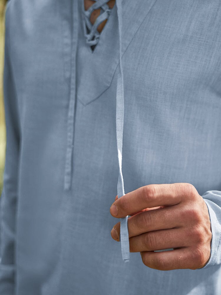 Cotton Linen Woven Top — Men's | Relaxed Fit | Breathable Everyday Essential