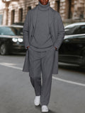 Luxury Stretch Woven Three-Piece Set — Men's | Tailored Relaxed Fit | Elevated Everyday