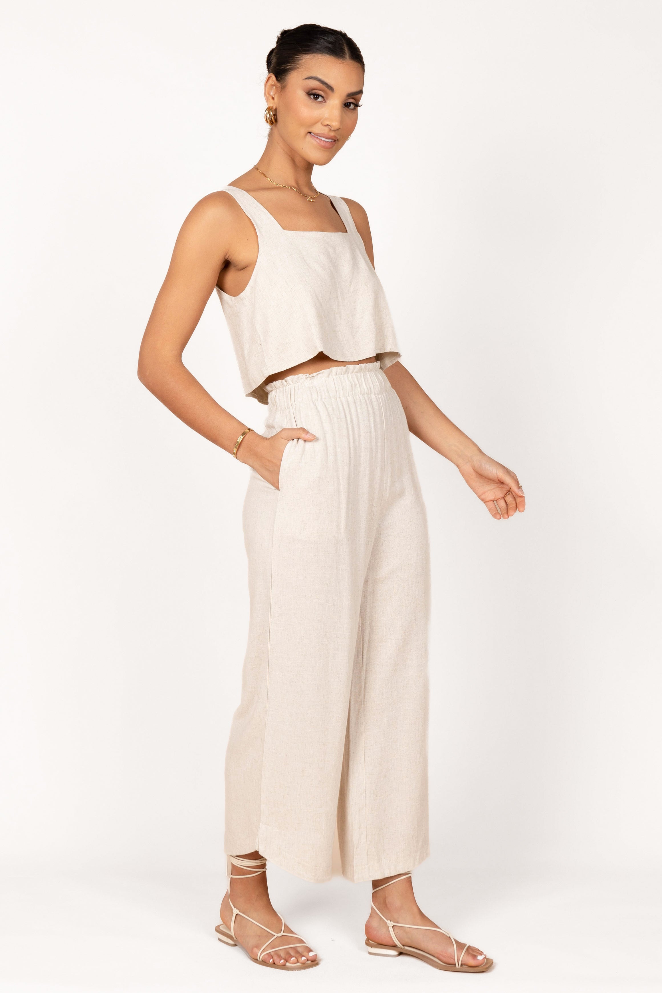 Eleanor — High-Waist Tailored Trousers | Structured Fit | Sharp & Polished